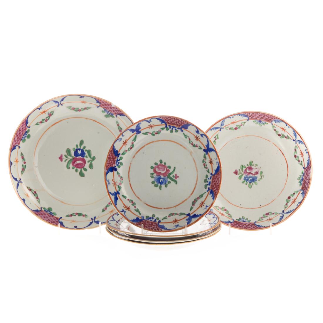 Six Chinese Export porcelain plates (1 of 6)