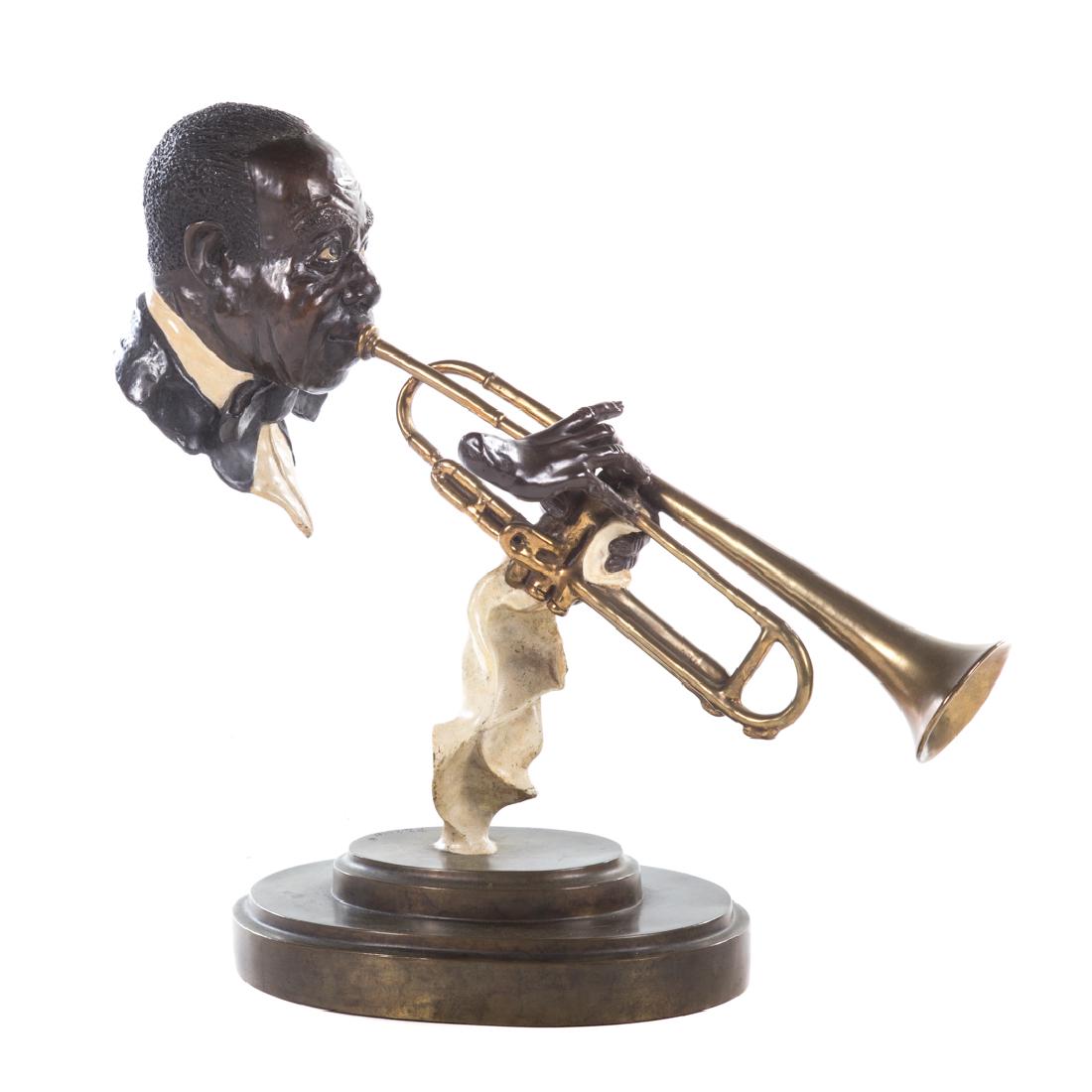 Paul Wegner. Hello Louis polychrome/enamel bronze (1 of 4)