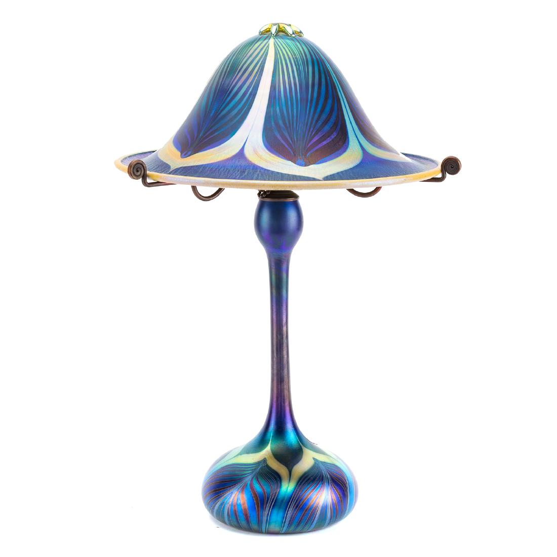 Carl Radke art glass lamp (1 of 7)