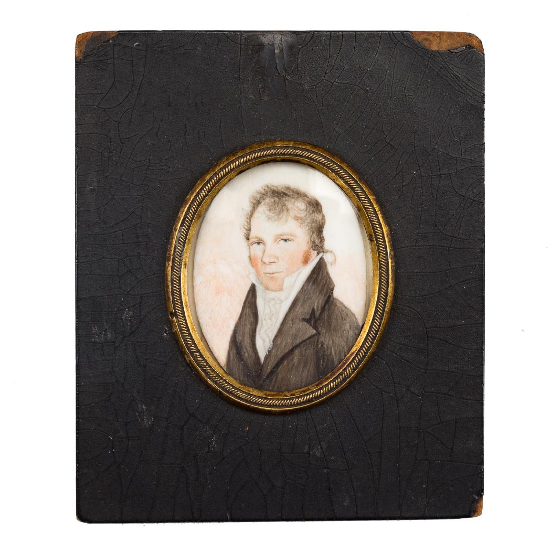 American School 19th century portrait miniature (1 of 3)