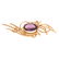 A Lady's Amethyst Ring and Brooch in Gold - 4
