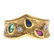 A Ruby, Sapphire, Emerald & Diamond Ring in 18K