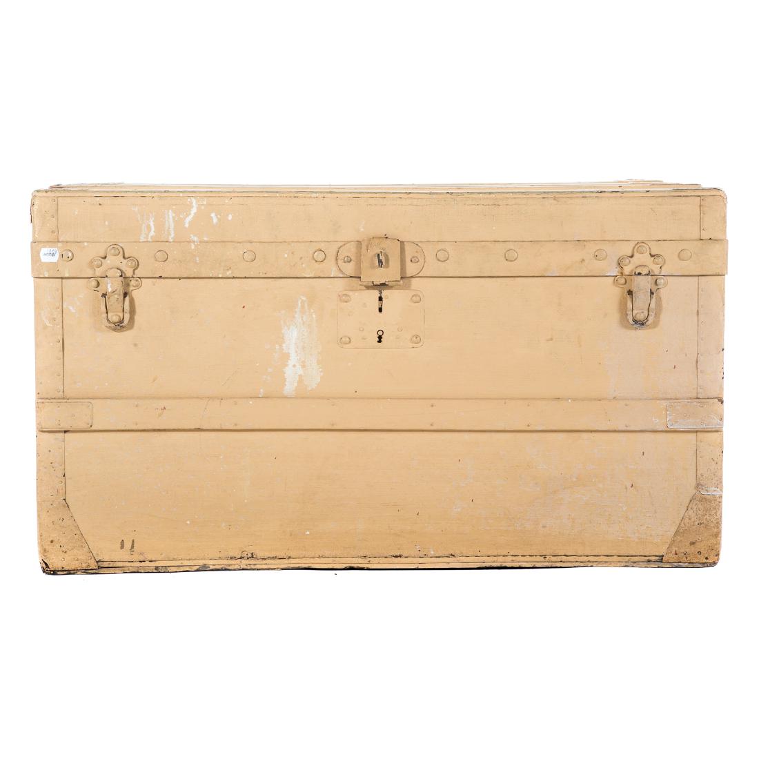 A Painted Louis Vuitton Vintage Trunk (1 of 4)