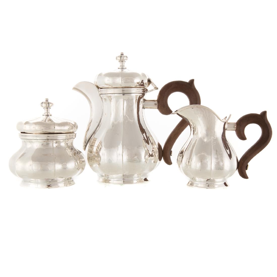 Buccellati Prestigio Mario sterling 3-pc tea set (1 of 6)