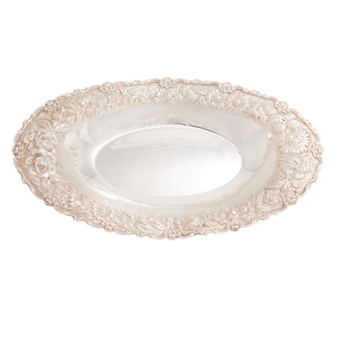 Stieff "Rose" sterling 13" bread tray (1 of 5)