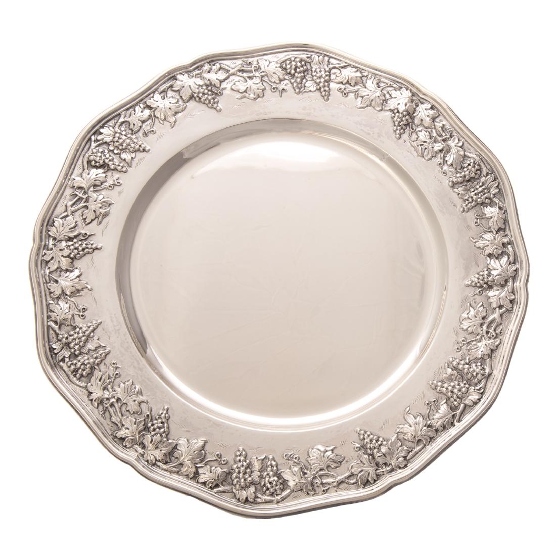 Buccellati Prestigio Mario sterling round tray (1 of 3)