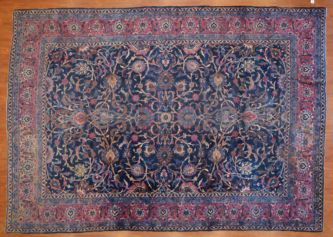 Antique Kerman carpet, approx. 9.3 x 13 (1 of 4)
