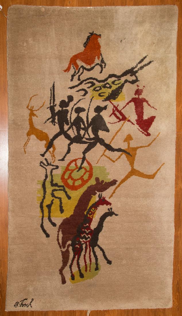 Olga Fisch rug, approx. 4 x 7: Made in Ecuador, modern