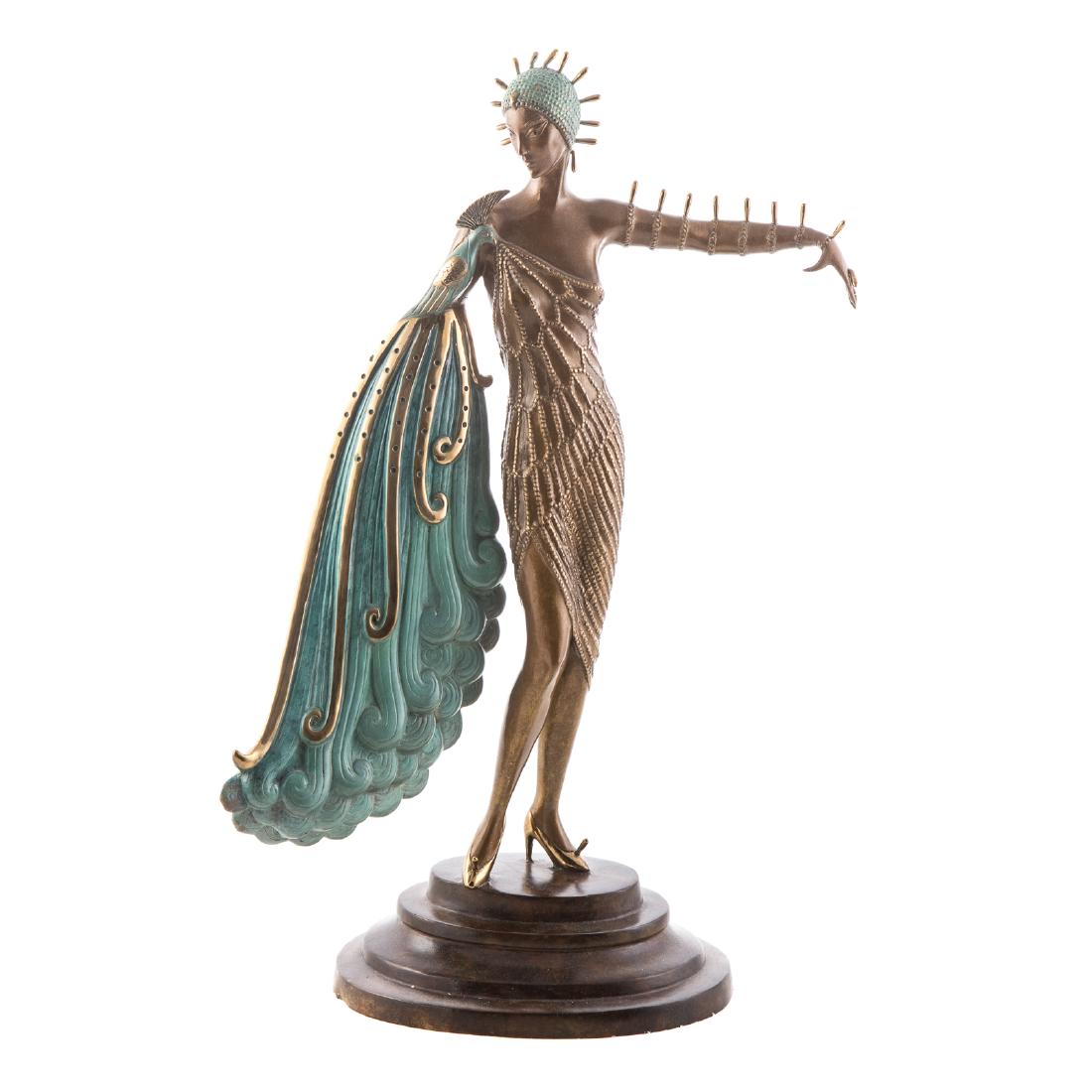 Erte, Diva polychrome bronze (1 of 5)