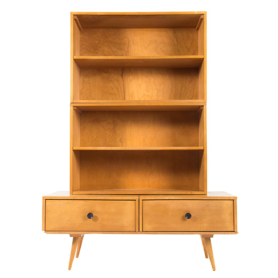 Mid Century Modern maple bookcase (1 of 3)