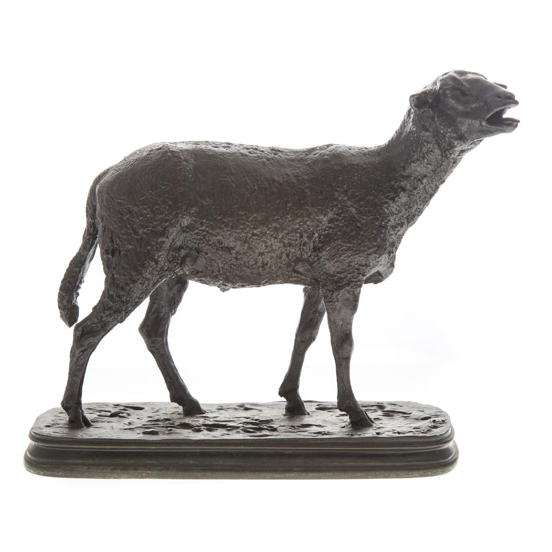 Pierre Jules Mene. Sheep bronze (1 of 4)
