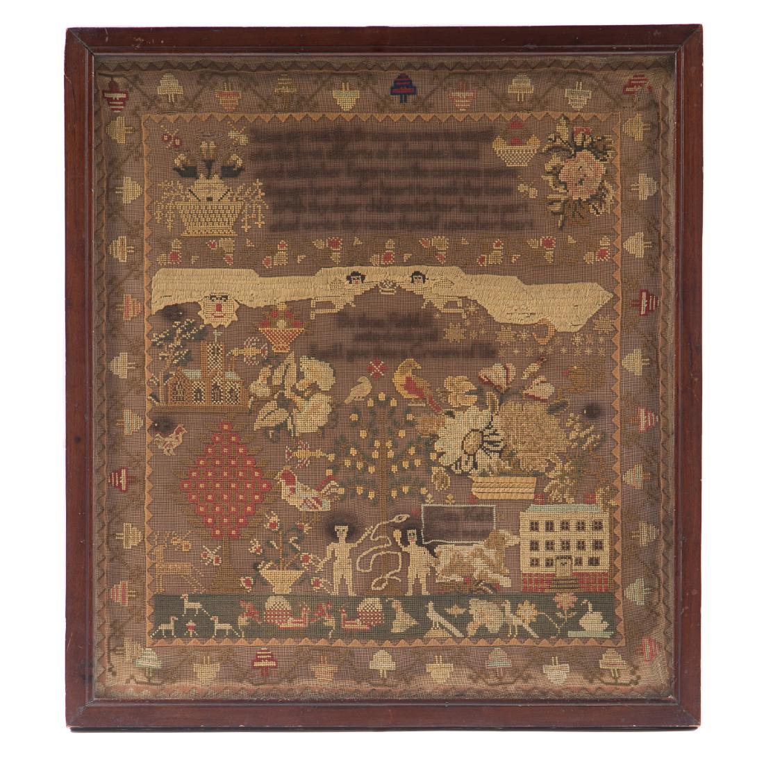 Eliza Kidd needlework sampler (1 of 4)