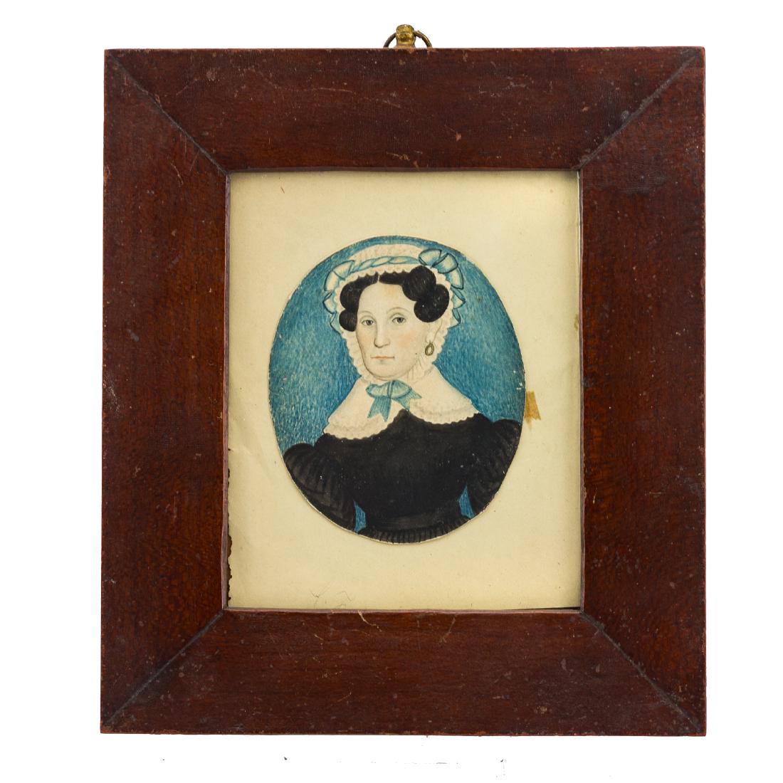 American School 19th century portrait miniature (1 of 3)