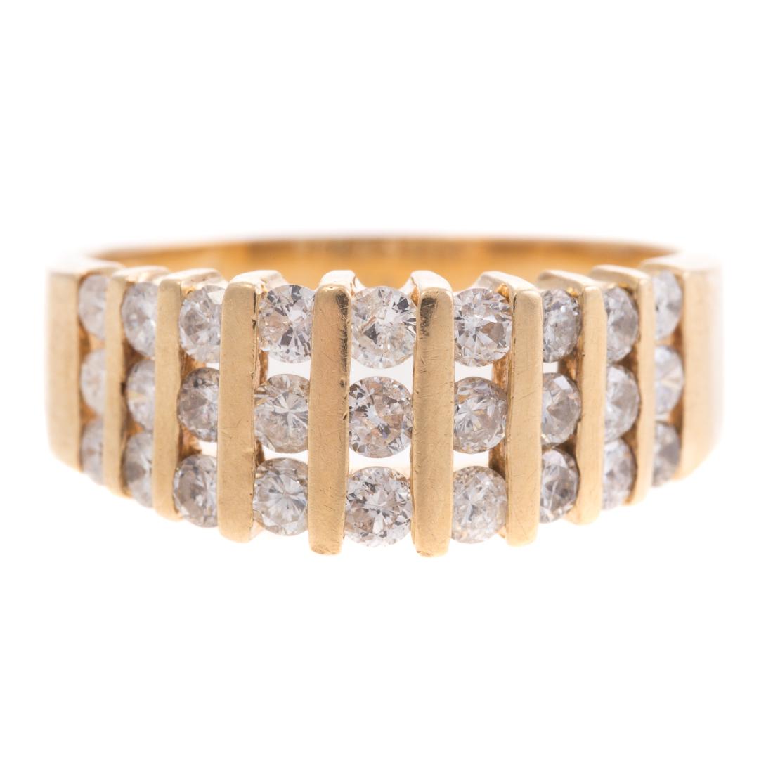 A Lady's Diamond Ring in 14K Gold (1 of 4)