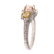 A GIA Natural Brownish-Pink & Yellow Diamond Ring - 2