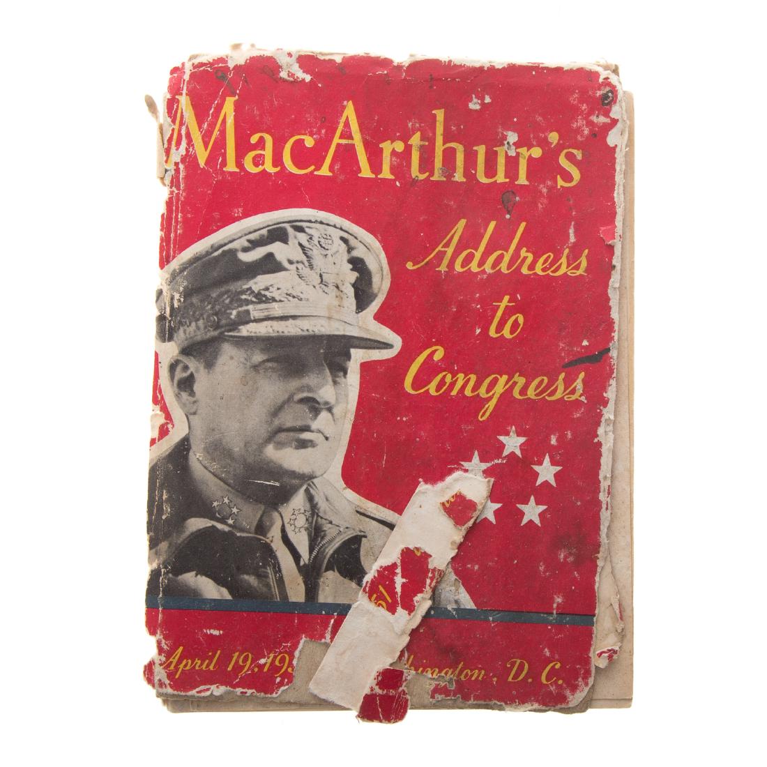Douglas MacArthur signed Address to Congress (1 of 5)