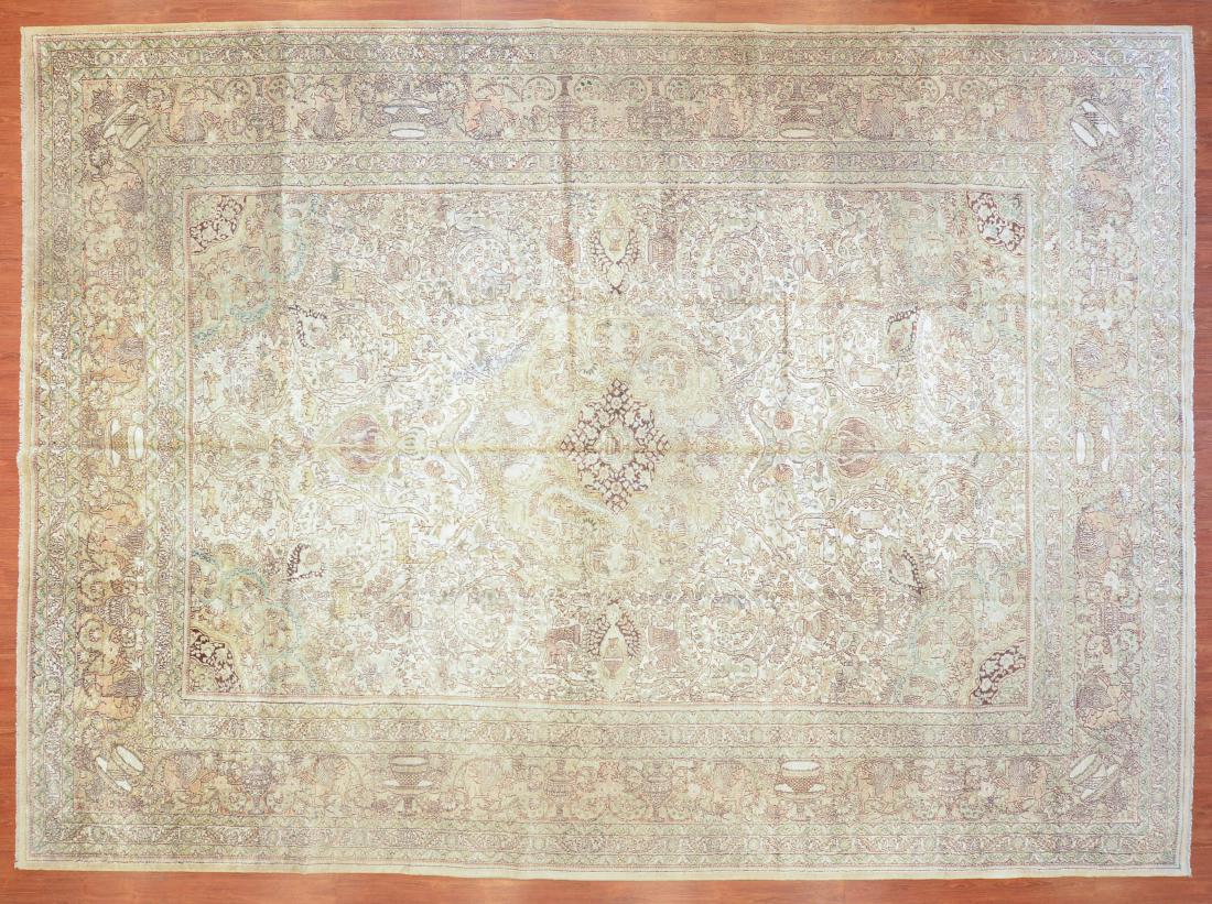 Silk Kashmir carpet, approx. 10 x 13.10 (1 of 4)