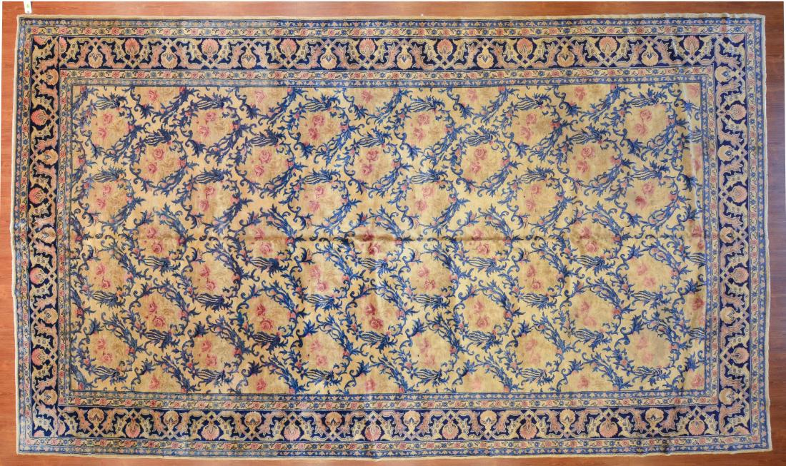 Antique Agra rug, approx. 10 x 17.3: India, circa 1930