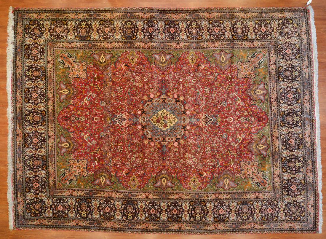 Very fine Tabriz carpet, approx. 10 x 13.6 (1 of 4)