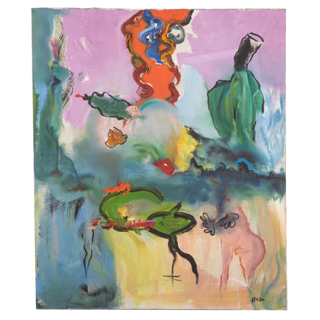 Peter Busa. Abstract, oil on canvas (1 of 3)