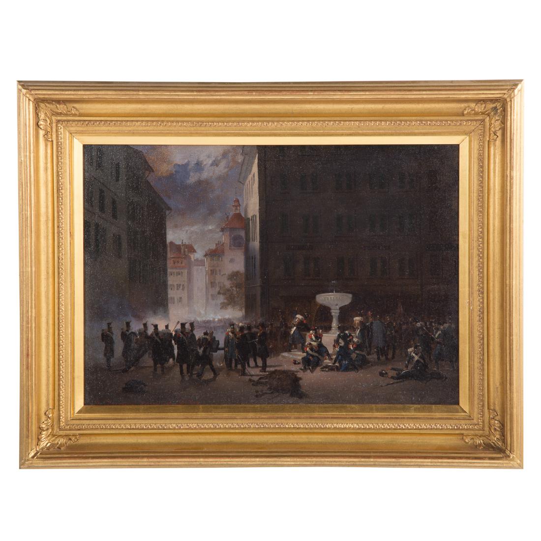 Auguste Dovaine. The Occupiers, oil on canvas (1 of 5)