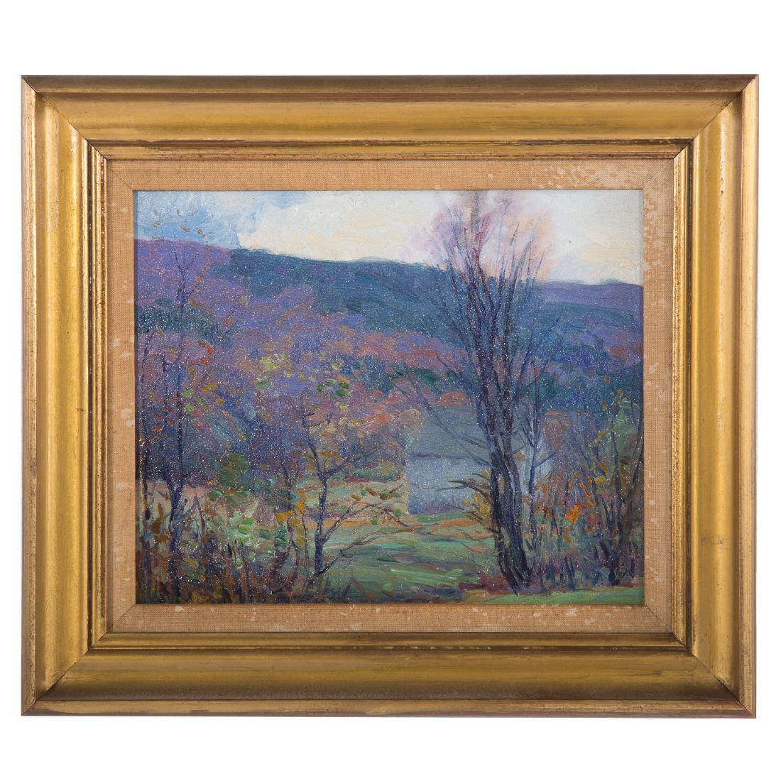 George Renouard. "Hills Near Bergen Beach," oil (1 of 3)