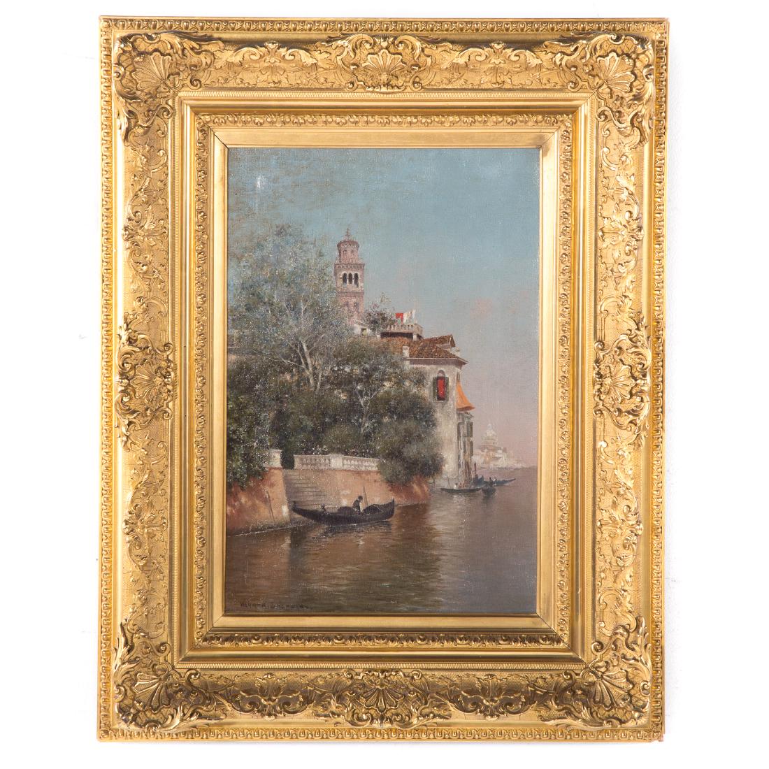 Warren W. Sheppard. Rio del Giardini, Venice, oil (1 of 3)