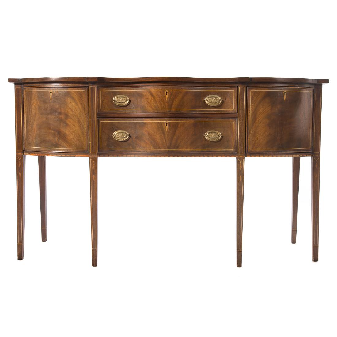 Federal style inlaid mahogany sideboard (1 of 4)