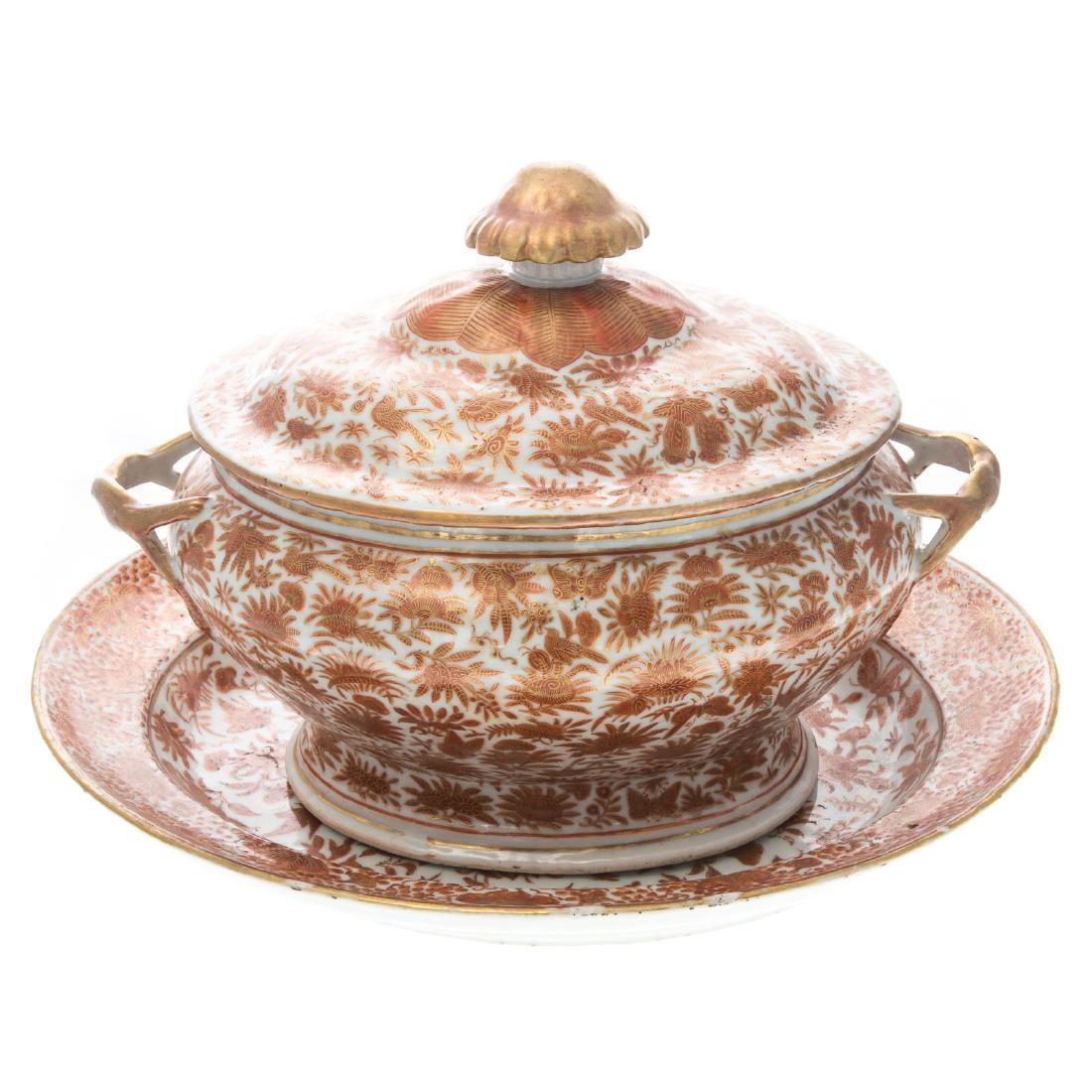 Chinese Export Sacred Bird/Butterfly soup tureen (1 of 5)