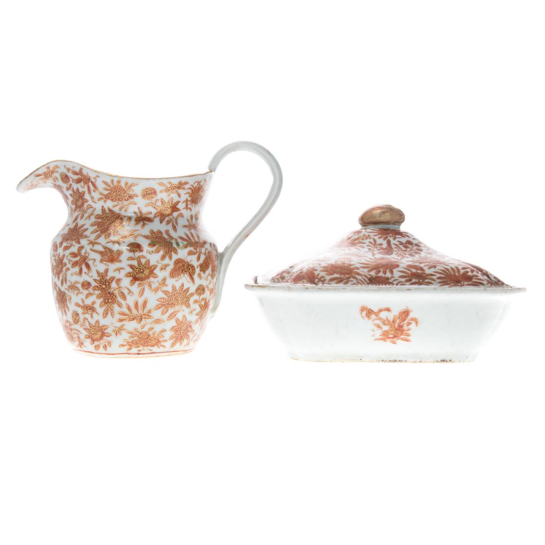 Two Chinese Export Sacred Bird/Butterfly articles (1 of 6)