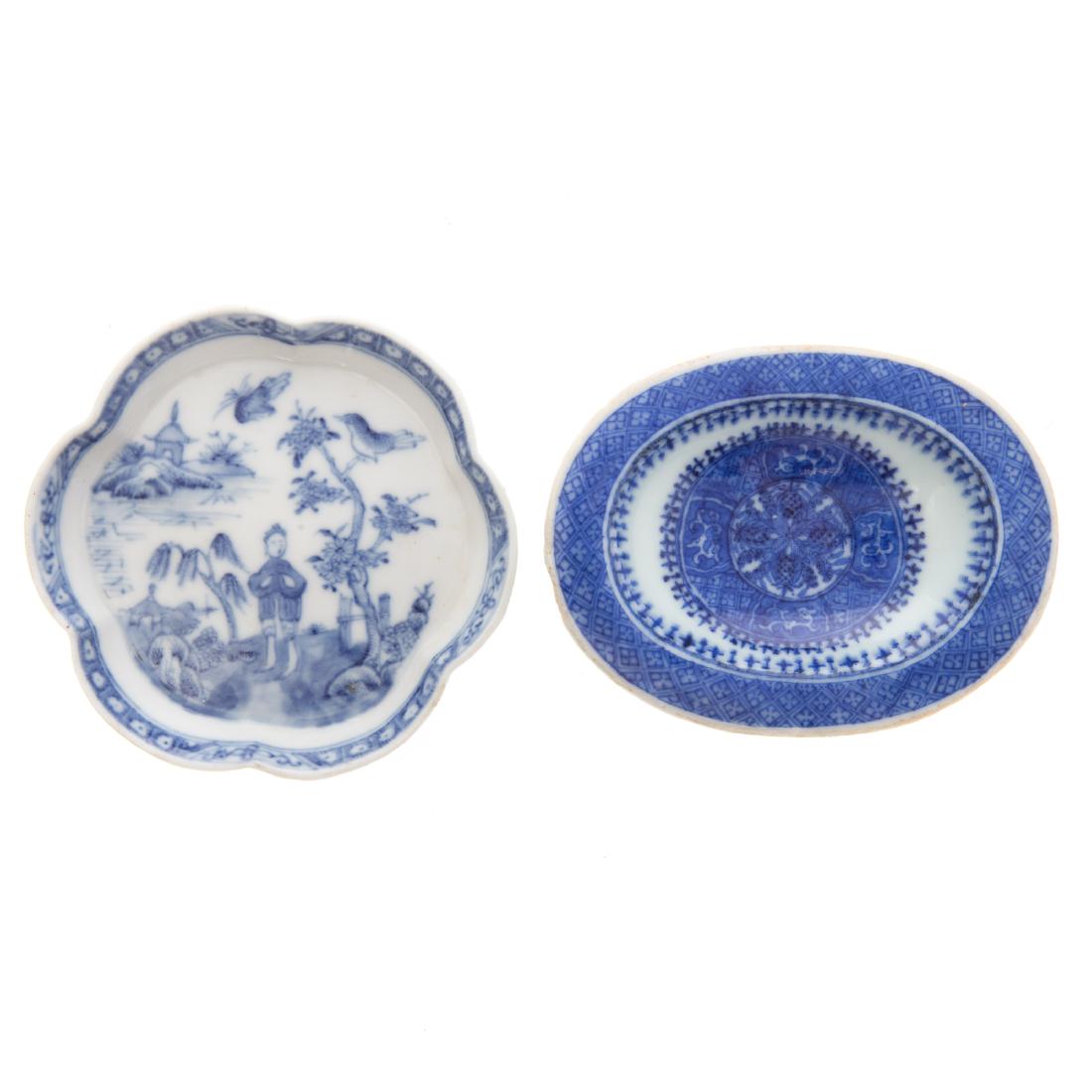 Chinese Export Blue Fitzhugh trencher salt (1 of 5)