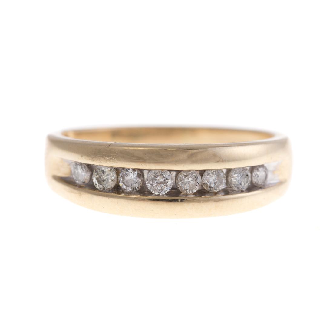 A Gentleman's Diamond Ring in 14K Gold (1 of 3)