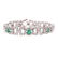 A Fine Art Deco Diamond & Emerald Bracelet
