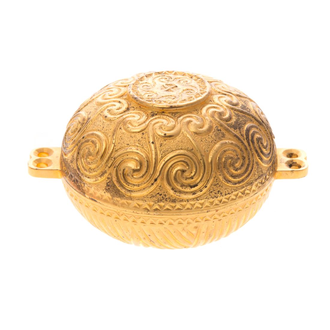 Ilias Lalaounis gilt sterling trinket box (1 of 5)