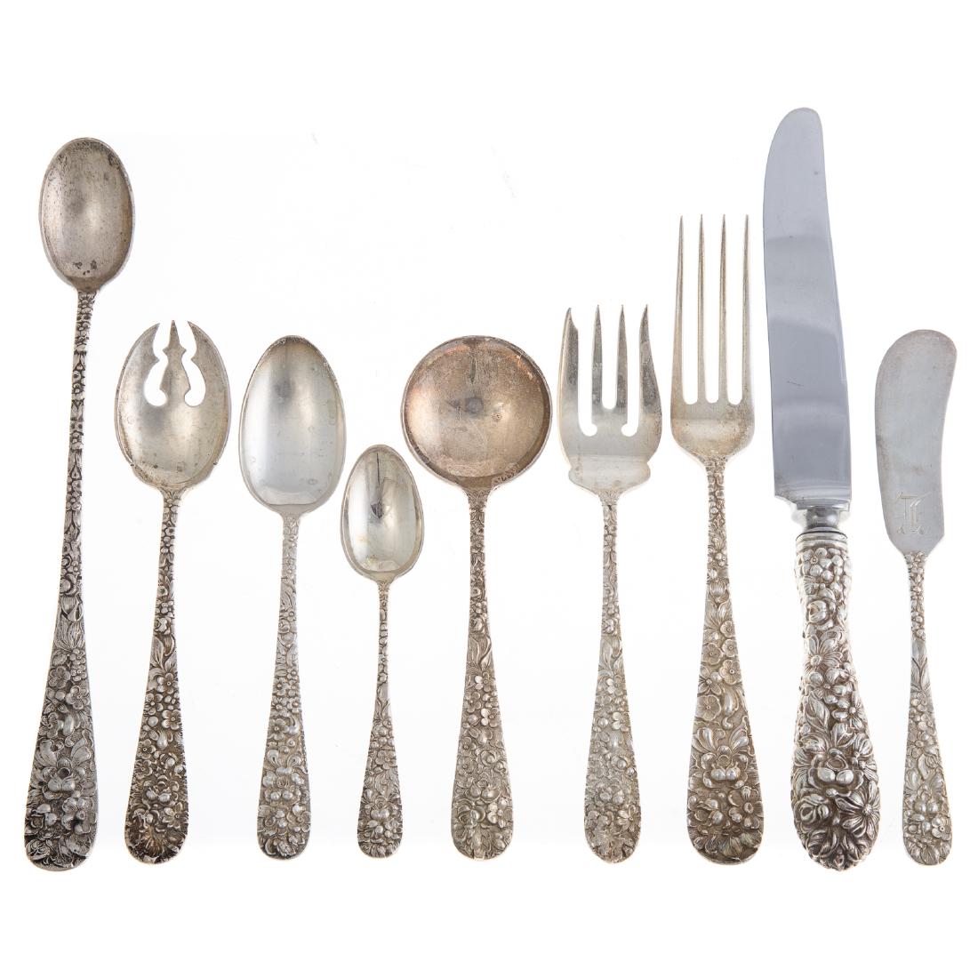 Stieff "Rose" sterling flatware service for 12 (1 of 8)