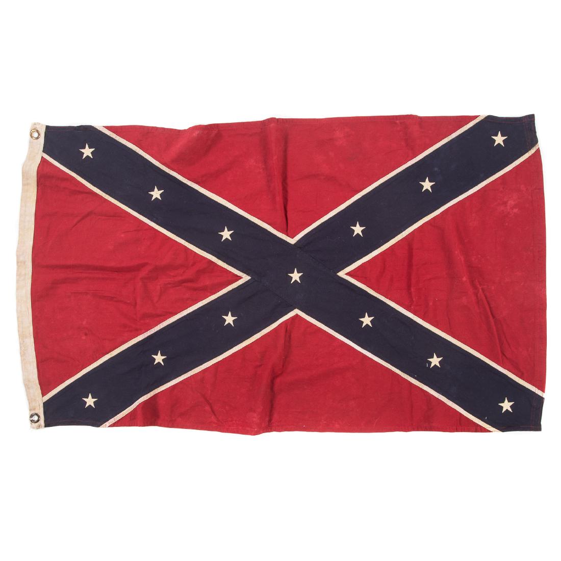 Confederate re-enactors battle flag (1 of 4)