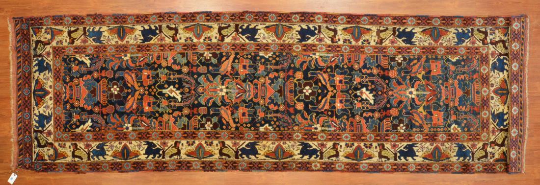 Antique Kashkai runner, approx. 3.10 x 12.4 (1 of 4)