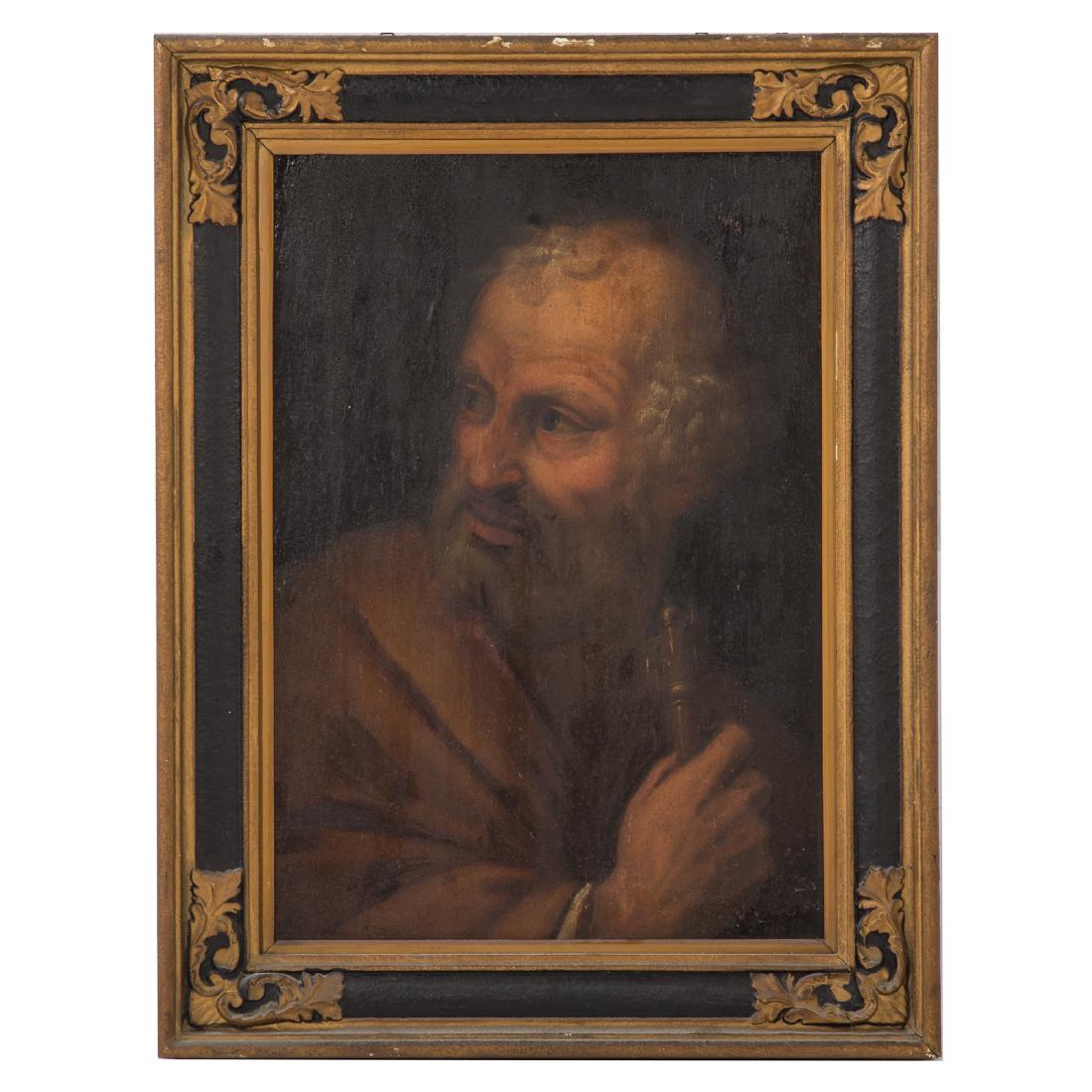 Greek School, 18th c. Saint Peter, oil on panel (1 of 5)