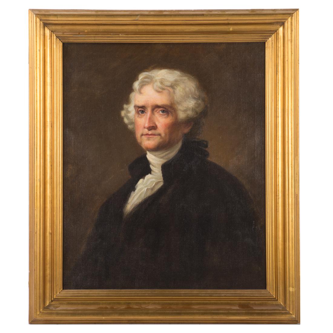 After Gilbert Stuart. Thomas Jefferson, oil (1 of 4)