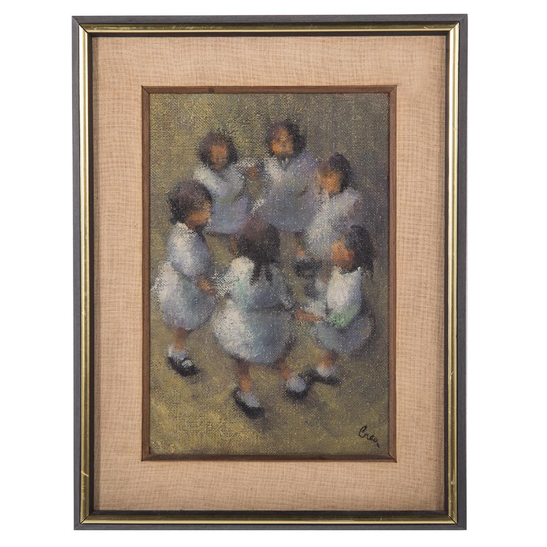 Leonard E. Creo. Circle Dance, oil on canvas (1 of 3)