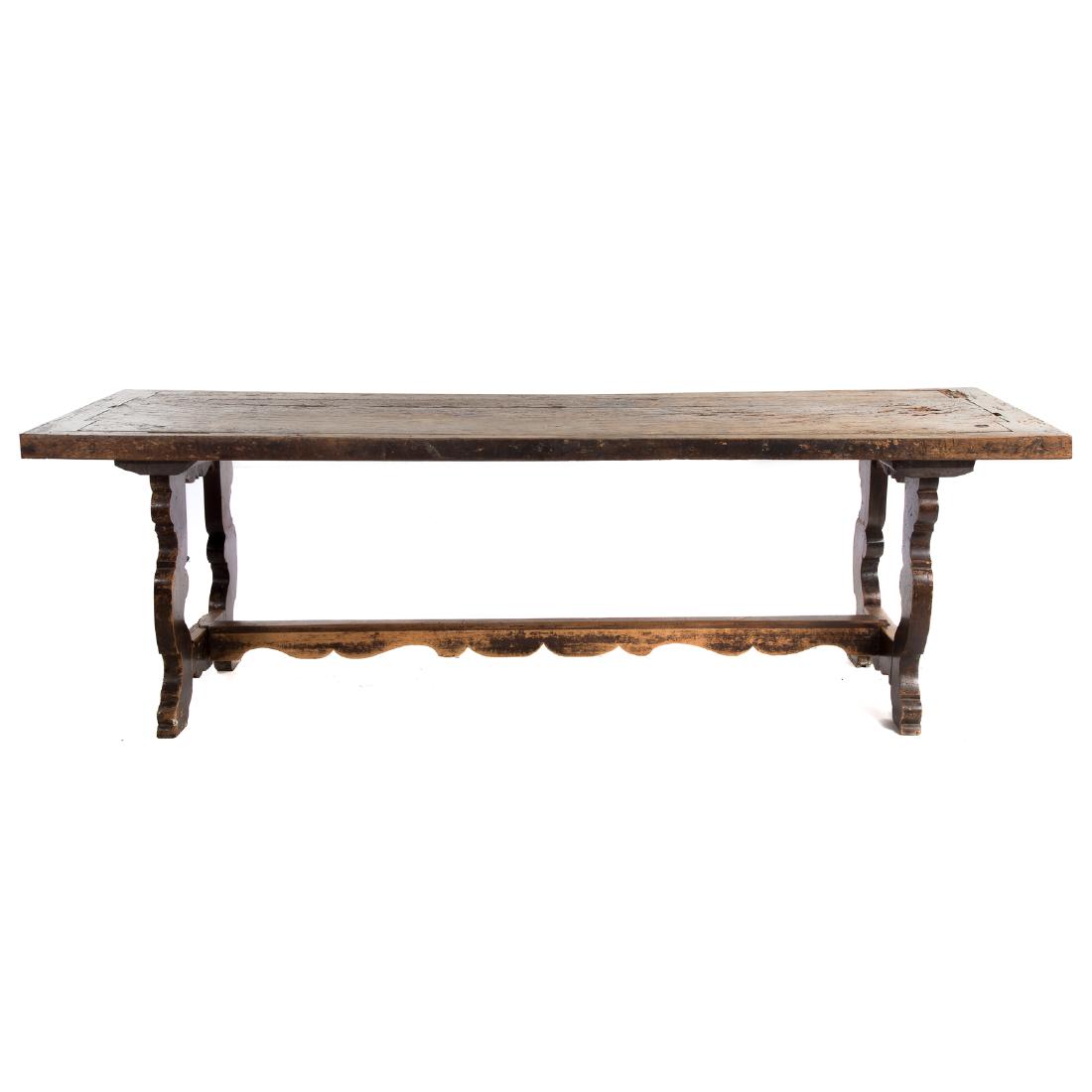 Italian walnut refectory table (1 of 5)