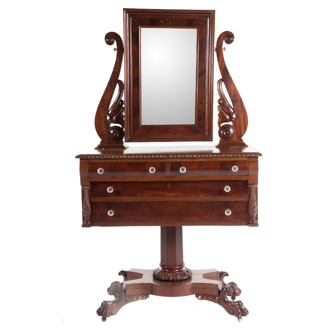 Classical Revival mahogany dressing table (1 of 9)