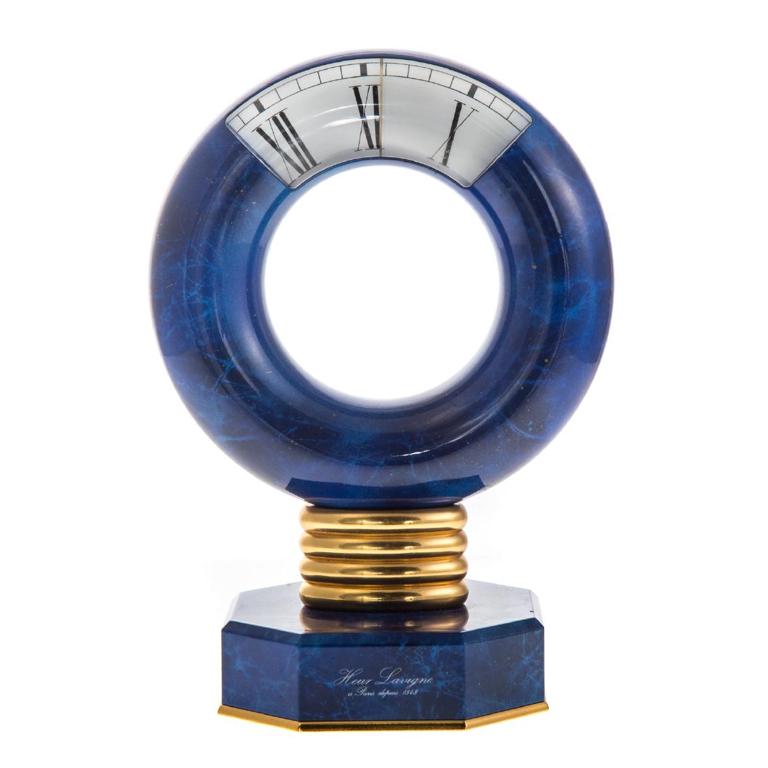 Hour Lavigne blue hardstone desk clock (1 of 5)