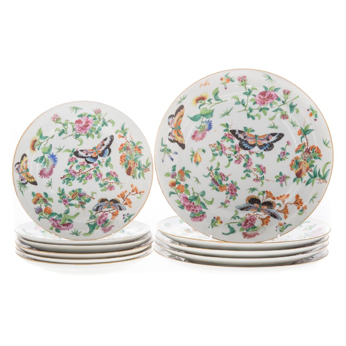 11 Chinese Export Famille Rose plates (1 of 6)