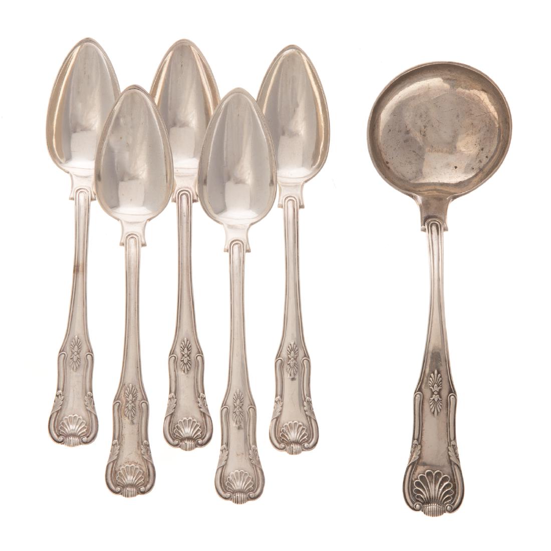 Samuel Kirk "King" coin silver flatware c1824 (1 of 4)