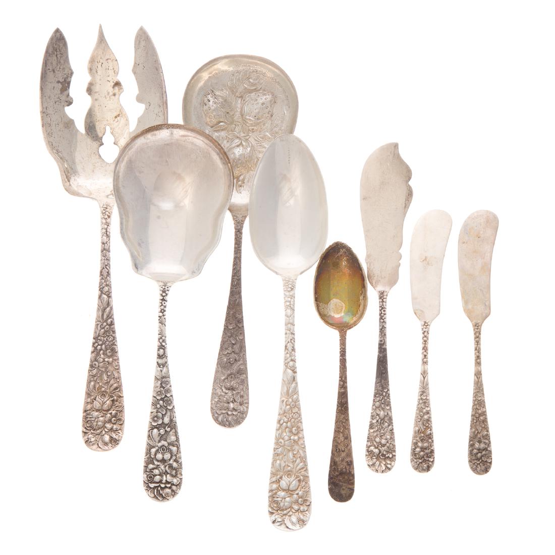 Stieff "Rose" sterling serving & other pieces (1 of 4)