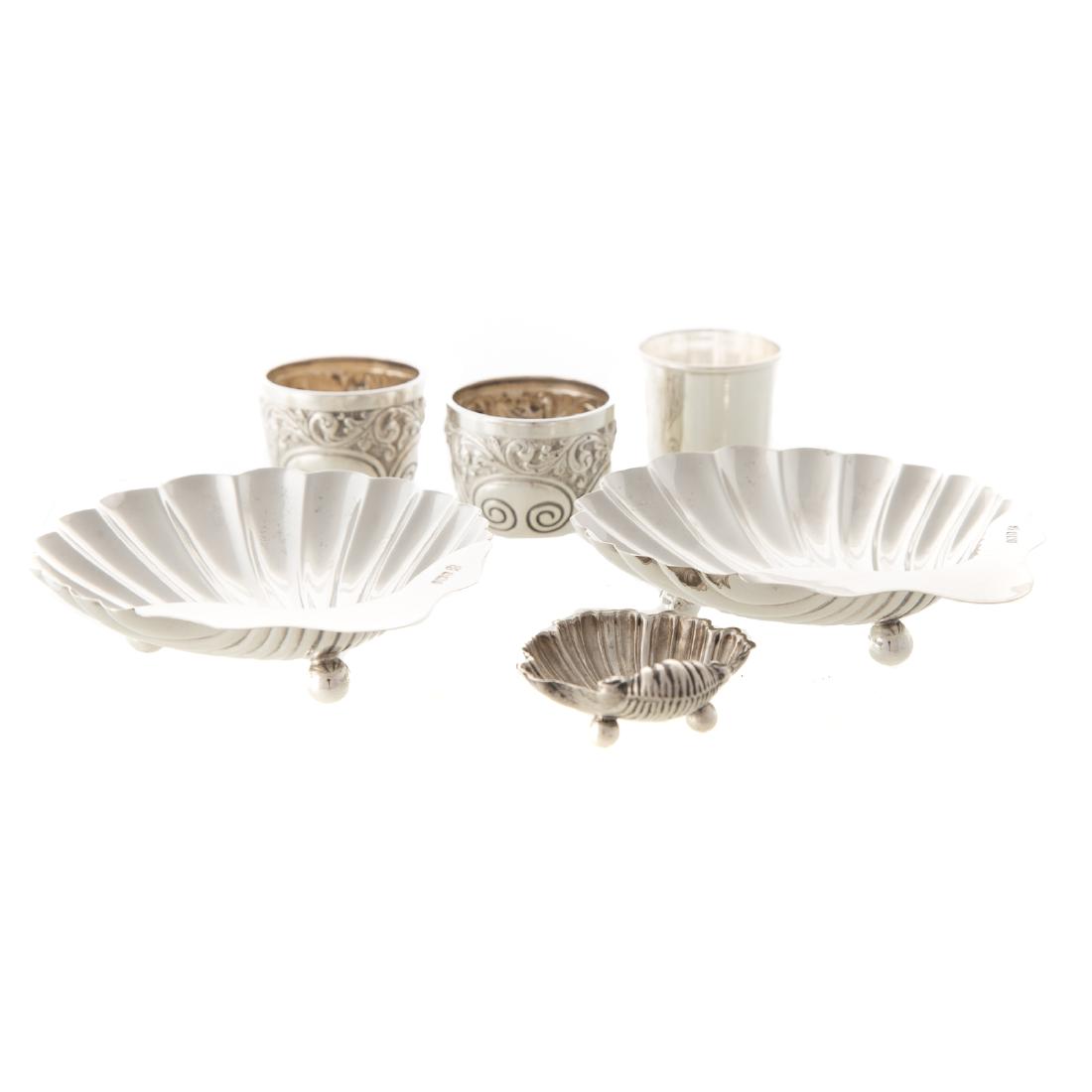 Pair Victorian silver bon bon dishes & tea bowls (1 of 5)