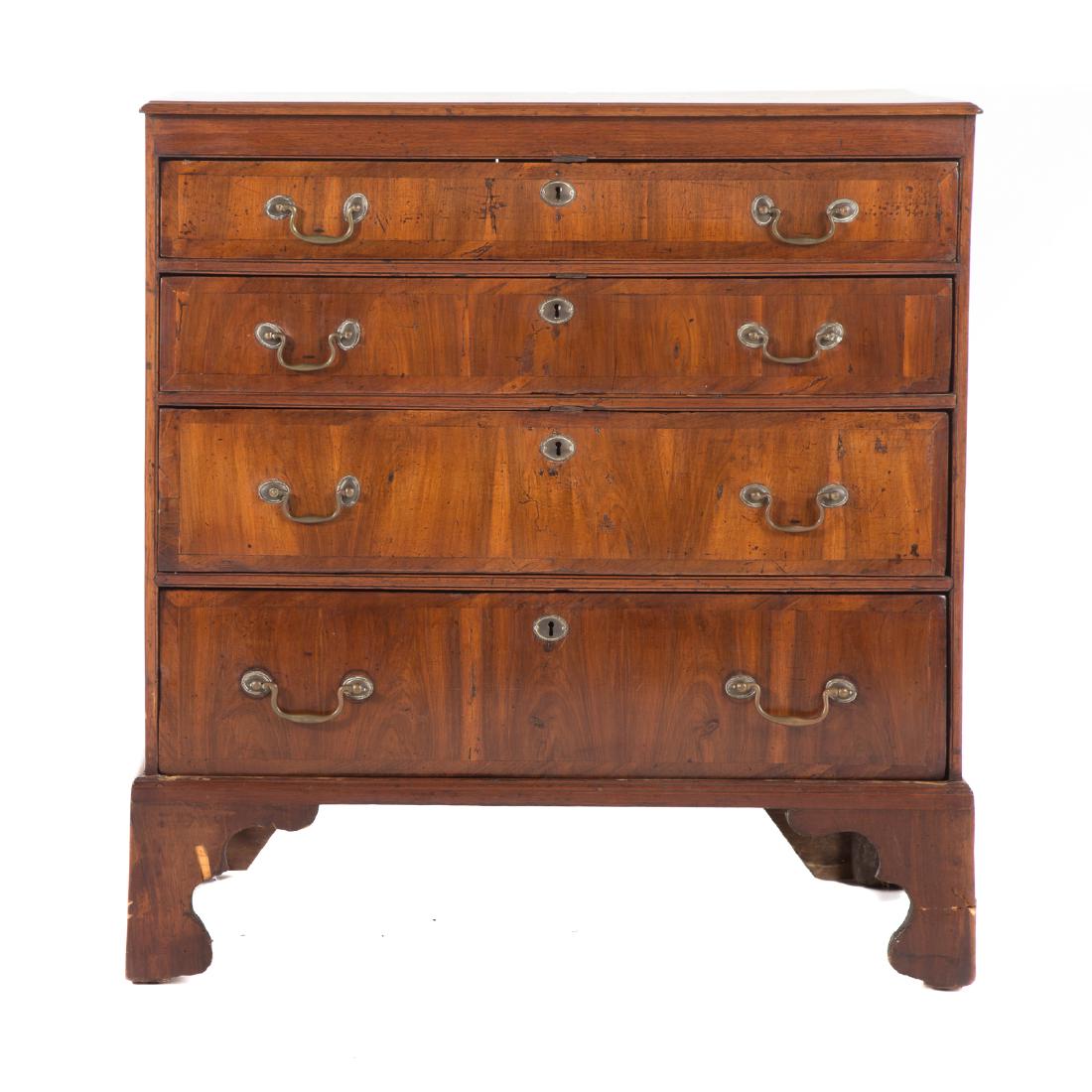 George III yew wood chest of drawers (1 of 6)