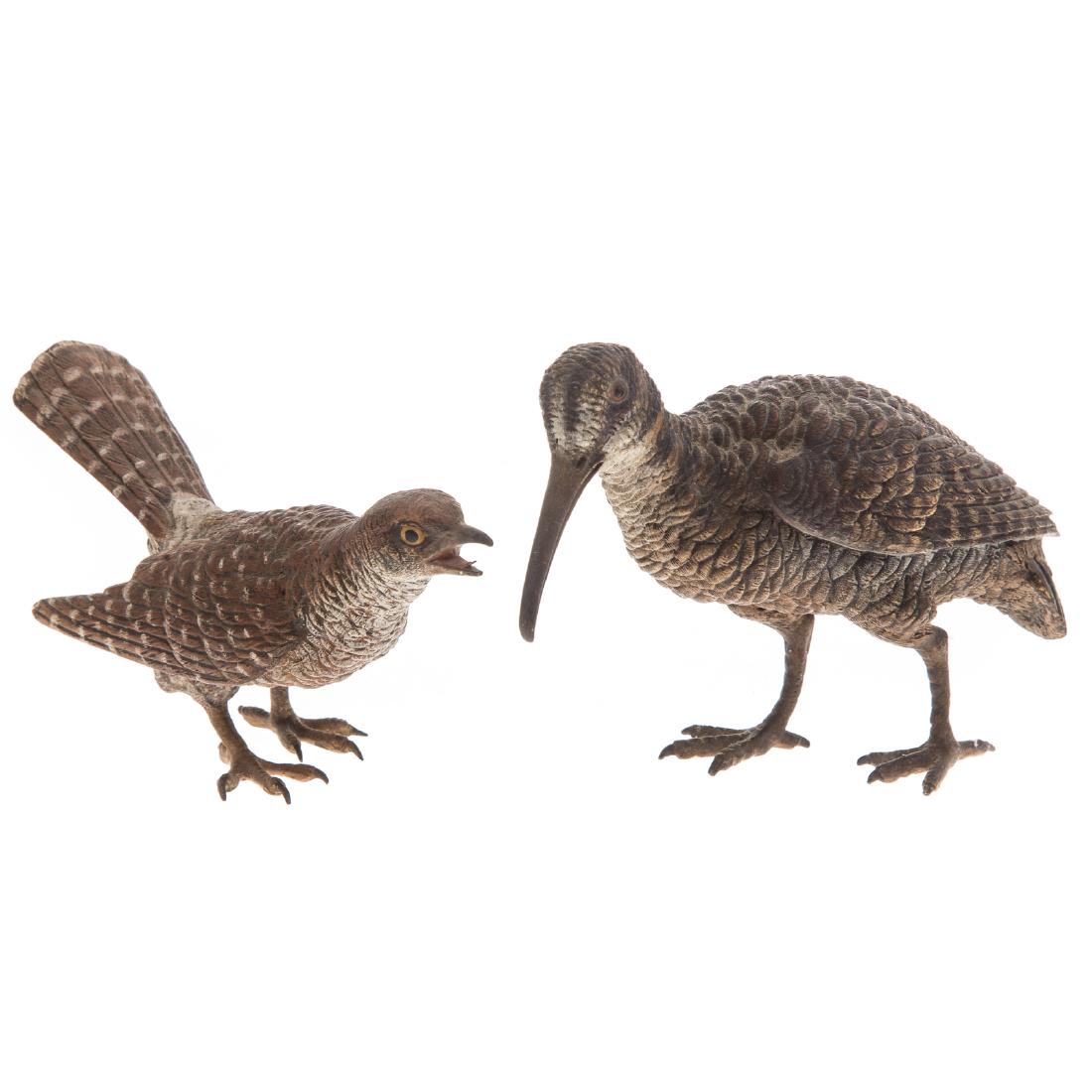 Austrian cold painted grouse and wood cock (1 of 4)