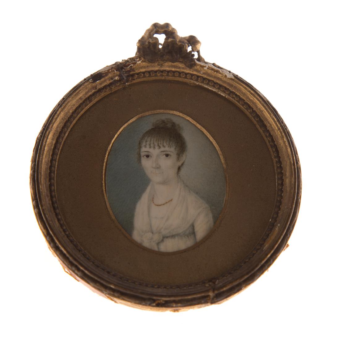 American School 19th century, portrait miniature (1 of 3)